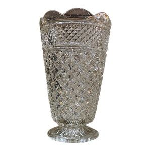 Vintage Anchor Hocking Wexford Clear Glass Vase